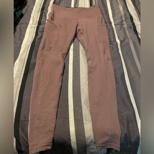Mauve purple leggings. Size small. With pockets.